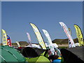 Club banners at the 2014 JK International Orienteering Festival