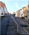 White railings on a steep gradient, Clifton Hill, Swansea