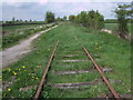 SU1091 : Disused railway track, South Meadow Lane by Vieve Forward