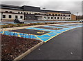 Blue badge parking area at Cynon Valley Hospital, Mountain Ash