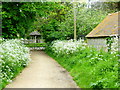 Footpath approaches Church Lane