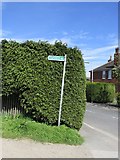SE3629 : Public footpath sign, Holmsley Lane by Mike Kirby