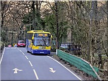 NN3109 : Glasgow Bus on the A82 South of Inveruglas by David Dixon