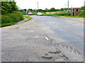 Bus stops and traffic on the B2132