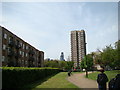 View of the Walkie Talkie building, Gherkin, Cheese Grater and Pauline House from Vallance Gardens