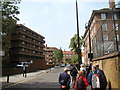 TQ3481 : View up Hanbury Street by Robert Lamb