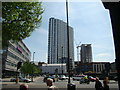 View of a new building on Whitechapel Road