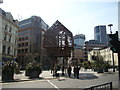 View of The Paleys Upon Pilers and the Walkie Talkie building from Aldgate High Street #2