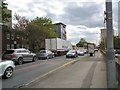 SJ9594 : Queueing traffic on Mottram Road by Gerald England