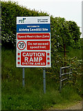 TM4593 : Aldeby Landfill site sign by Geographer