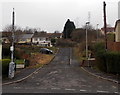 Rough road surface in Perthcelyn