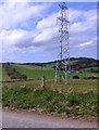 Electricity grid pylon near Crossroads