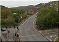 A4058 crosses the Rhondda River, Pontypridd