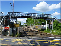TQ7061 : Snodland station from the level crossing by Marathon