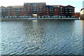 Watery view of Henke Court, Cardiff