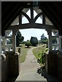 SY4597 : Holy Trinity, Salway Ash: churchyard (E) by Basher Eyre