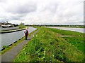 Path between the canal and the river