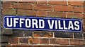 Sign for Ufford Villas, Castle Street, Chipping Ongar