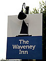 TM4993 : The Waveney Inn Public House sign by Geographer