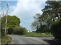 Road junction at Var Cottage Wood