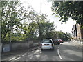 Waiting to cross the river on Thorney Mill Road