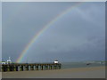 TQ5178 : Rainbow over Erith Pier by Marathon