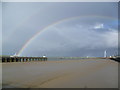 TQ5178 : Double rainbow over the Thames at Erith by Marathon