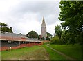 Broughton, church spire