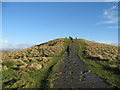SK1283 : Mam Tor the way ahead is stony 2-Castleton, Derbyshire by Martin Richard Phelan