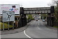 Under a railway bridge towards Trecynon