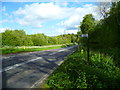 Lasham to the left and footpath to the right