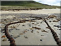SW3526 : Cables exposed on Sennen Beach by Rod Allday