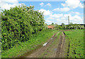 Track into fields by Meadow Farm