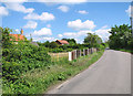 Wood Norton Road past Rose Cottage