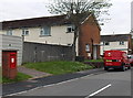 Postbox and Royal Mail van in  Llwydcoed 