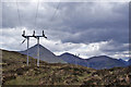 NG4831 : Moorland power lines by Richard Dorrell