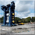 United machinery relic in the former steelworks site, Ebbw Vale