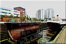 J3575 : Belfast - Titanic Quarter - Hamilton Graving Dock by Suzanne Mischyshyn