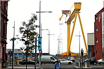 J3575 : Belfast - Titanic Quarter - One of Two Gigantic H&W Cranes by Suzanne Mischyshyn