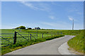 An access road which leads to Trew View and Trew Farm