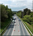 A465 skirts the southern edge of Garnlydan