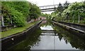 SD8903 : Towpath bridge, by the M60, Rochdale Canal by Christine Johnstone