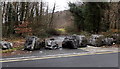 Boulders at the edge of Mill Road, Mountain Ash