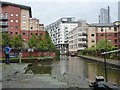 Narrowboat coming down the 