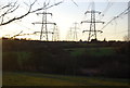 Pylons crossing the Fynn Valley