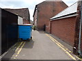 Small street off West Street with bin