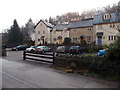 Row of recently-built houses in the Angiddy Valley near Tintern