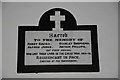 War Memorial, Ilston church