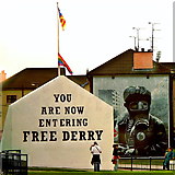 C4316 : Derry - Rossville Street (B527) - Free Derry Corner & Petrol Bomber Mural by Suzanne Mischyshyn