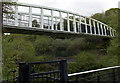 Footbridge on the north side of Ebbw Vale Parkway railway station